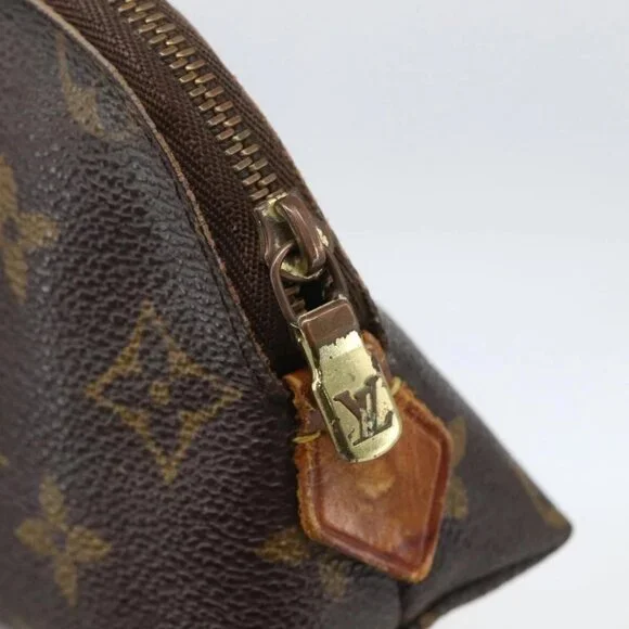 LOUIS VUITTON Monogram Pochette Cosmetic PM Pouch M43998 LV Auth 156239